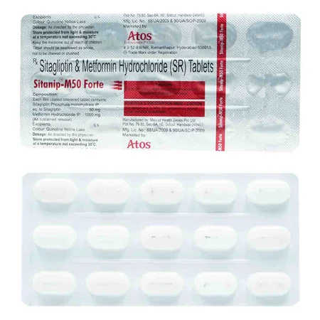 Sitanip-M 50 Forte Tablet 15's