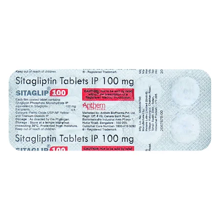 Sitaglip 100 Tablet 10's