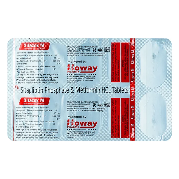 Sitazox M Tablet 10's