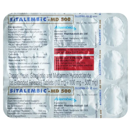 Sitalembic-MD 500 Tablet 15's