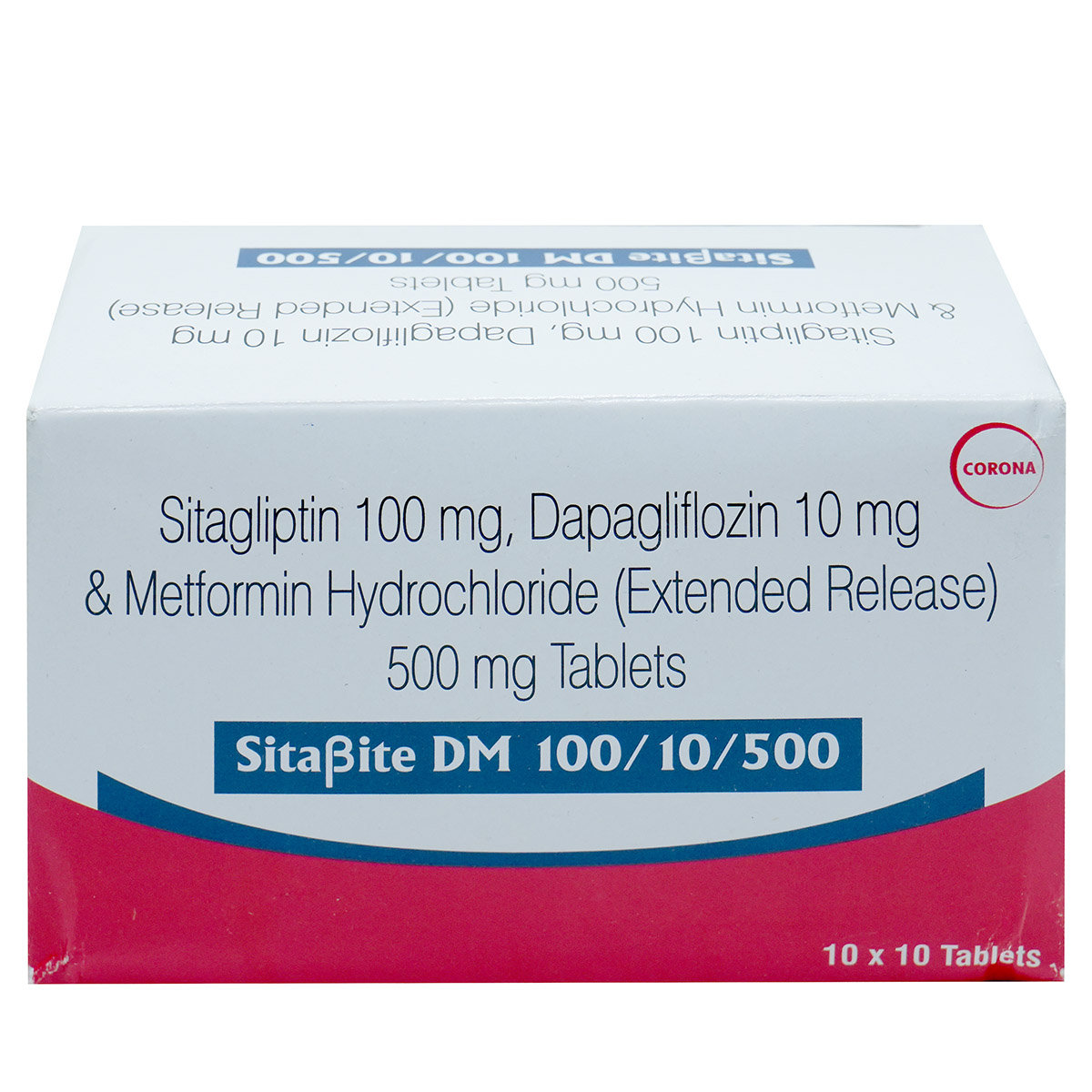 Sitashine 50 mg/1000 mg Tablet 10's, Pack of 10 TabletS Sitashine 50 mg/1000 mg Tablet 10's, Pack of 10 TabletS