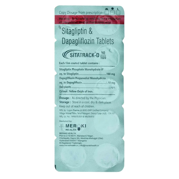 Sitatrack D 10 mg/100 mg Tablet 10's