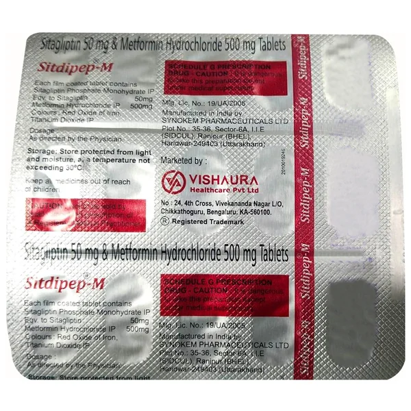 Sitdipep-M Tablet 15's