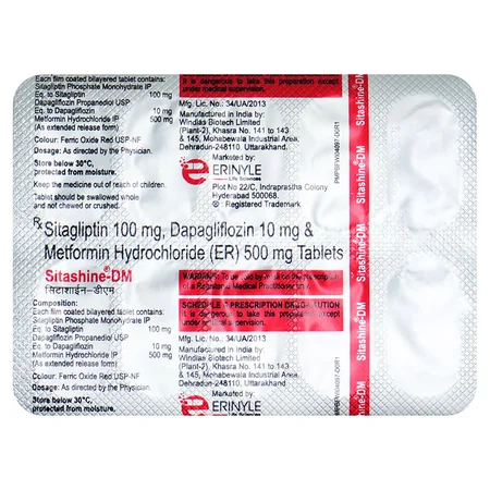 Sitashine-DM Tablet 10's