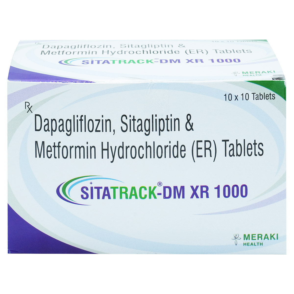 Sitatrack-DM XR 1000 Tablet 10's, Pack of 10 TabletS Sitatrack-DM XR 1000 Tablet 10's, Pack of 10 TabletS