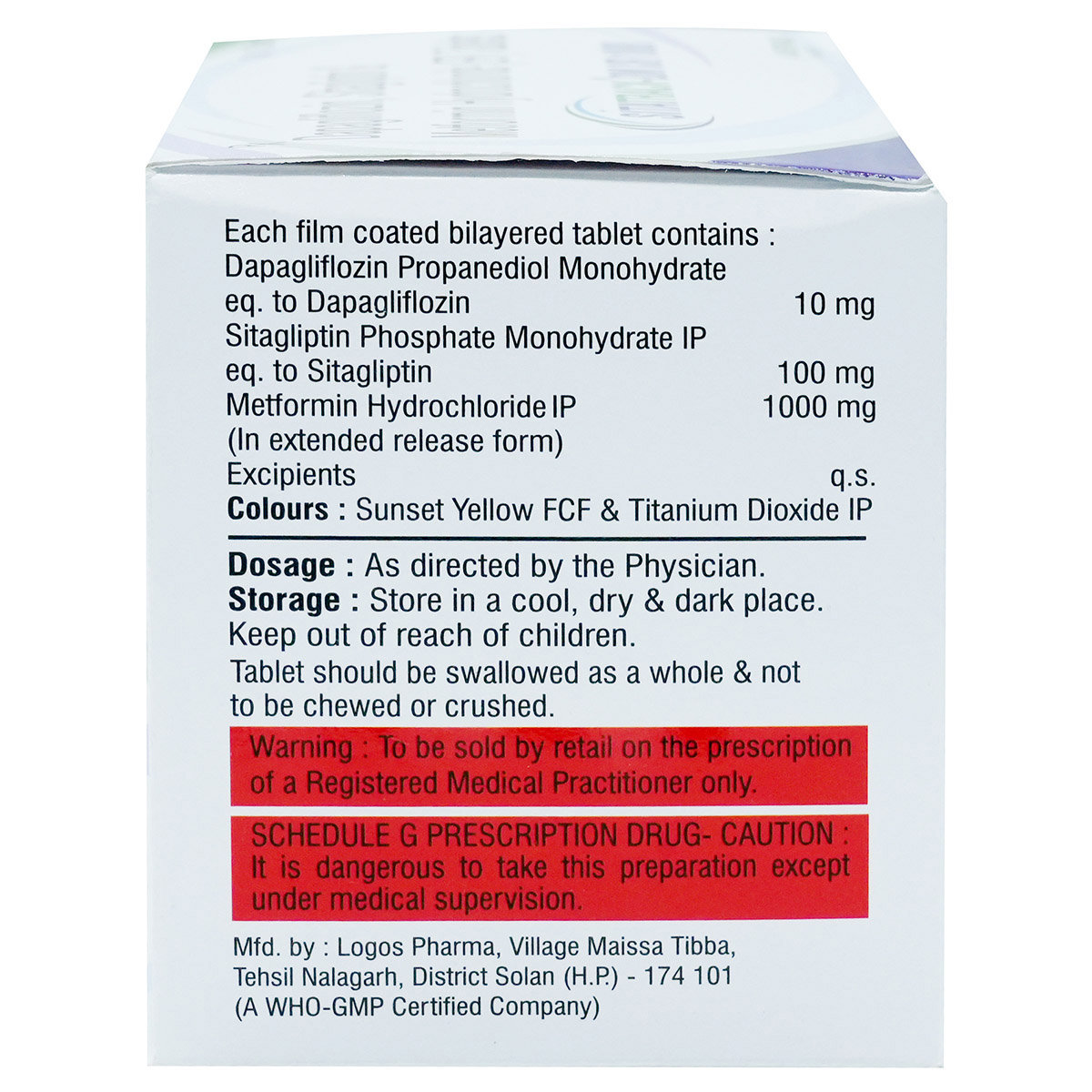 Sitatrack-DM XR 1000 Tablet 10's, Pack of 10 TabletS Sitatrack-DM XR 1000 Tablet 10's, Pack of 10 TabletS