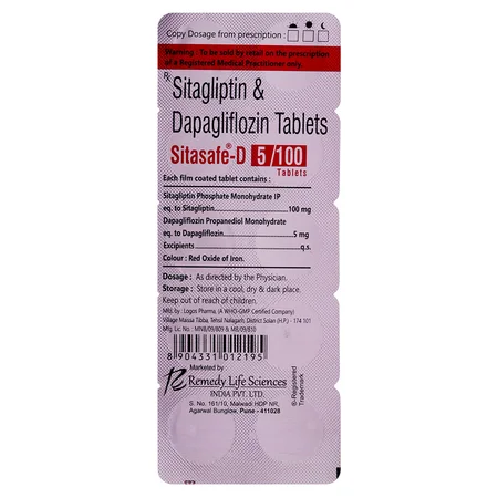 Sitasafe-D 5/100 Tablet 10's