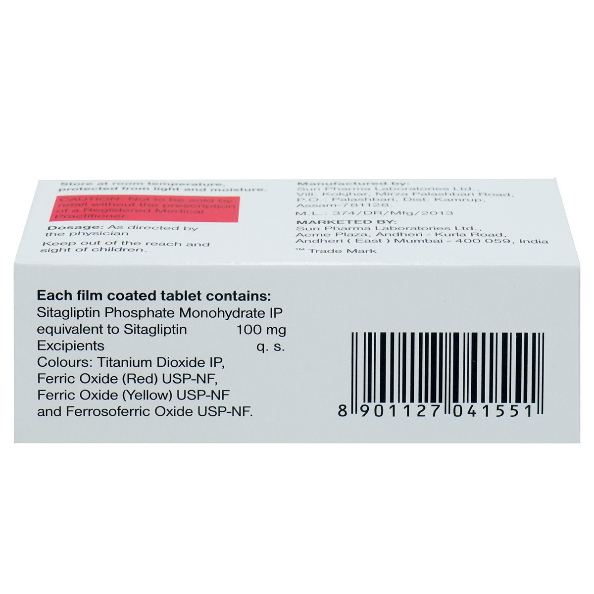 Sitared 100 Tablet 10's, Pack of 10 TABLETS Sitared 100 Tablet 10's, Pack of 10 TABLETS