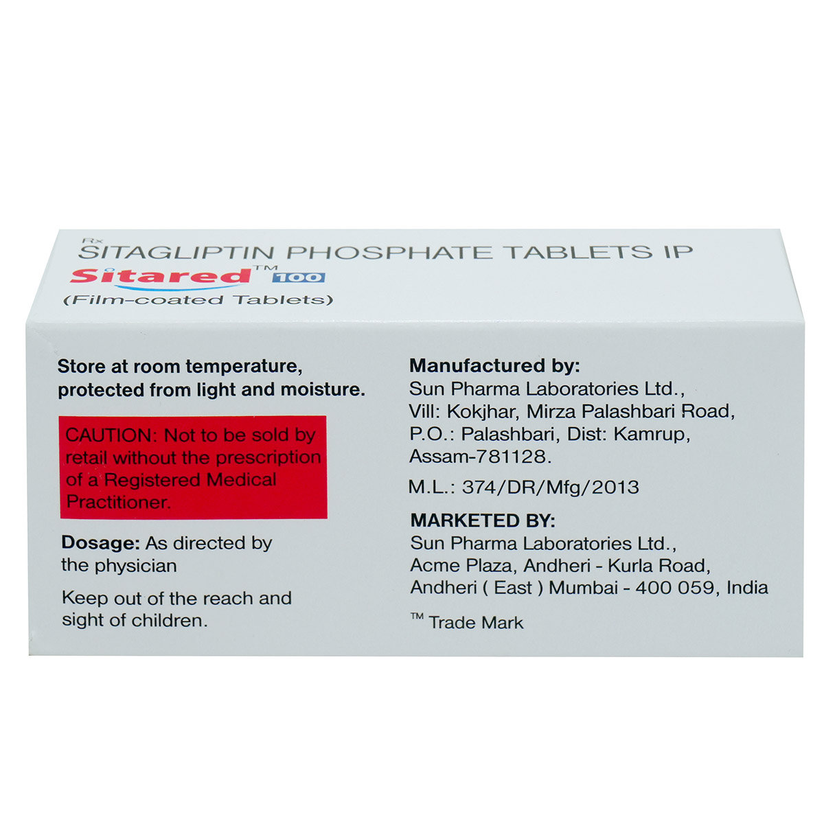 Sitared 100 Tablet 10's, Pack of 10 TABLETS Sitared 100 Tablet 10's, Pack of 10 TABLETS