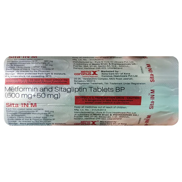 Sita-In M Tablet 15's