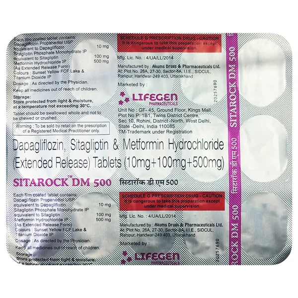 Sitarock DM 500 Tablet 15's