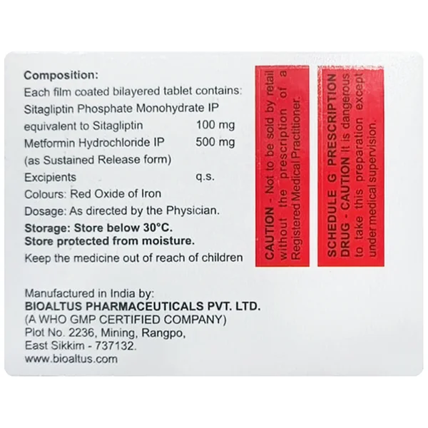 Sitasafe M 100/500 Tablet 10's