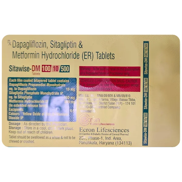 Sitawise-DM 100/10/500 Tablet 10's