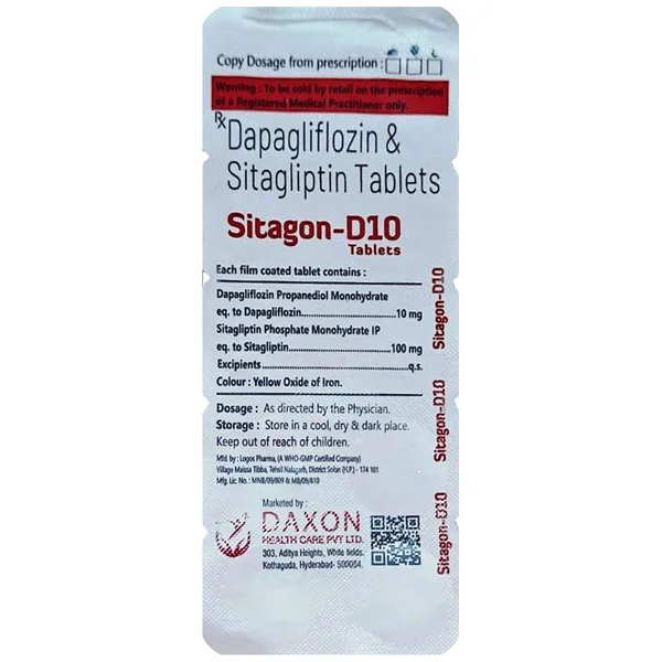 Sitagon-D10 Tablet 10's