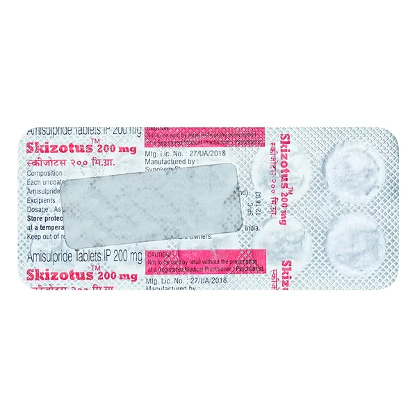 Skizotus 200 mg Tablet 10's, Pack of 10 TabletS