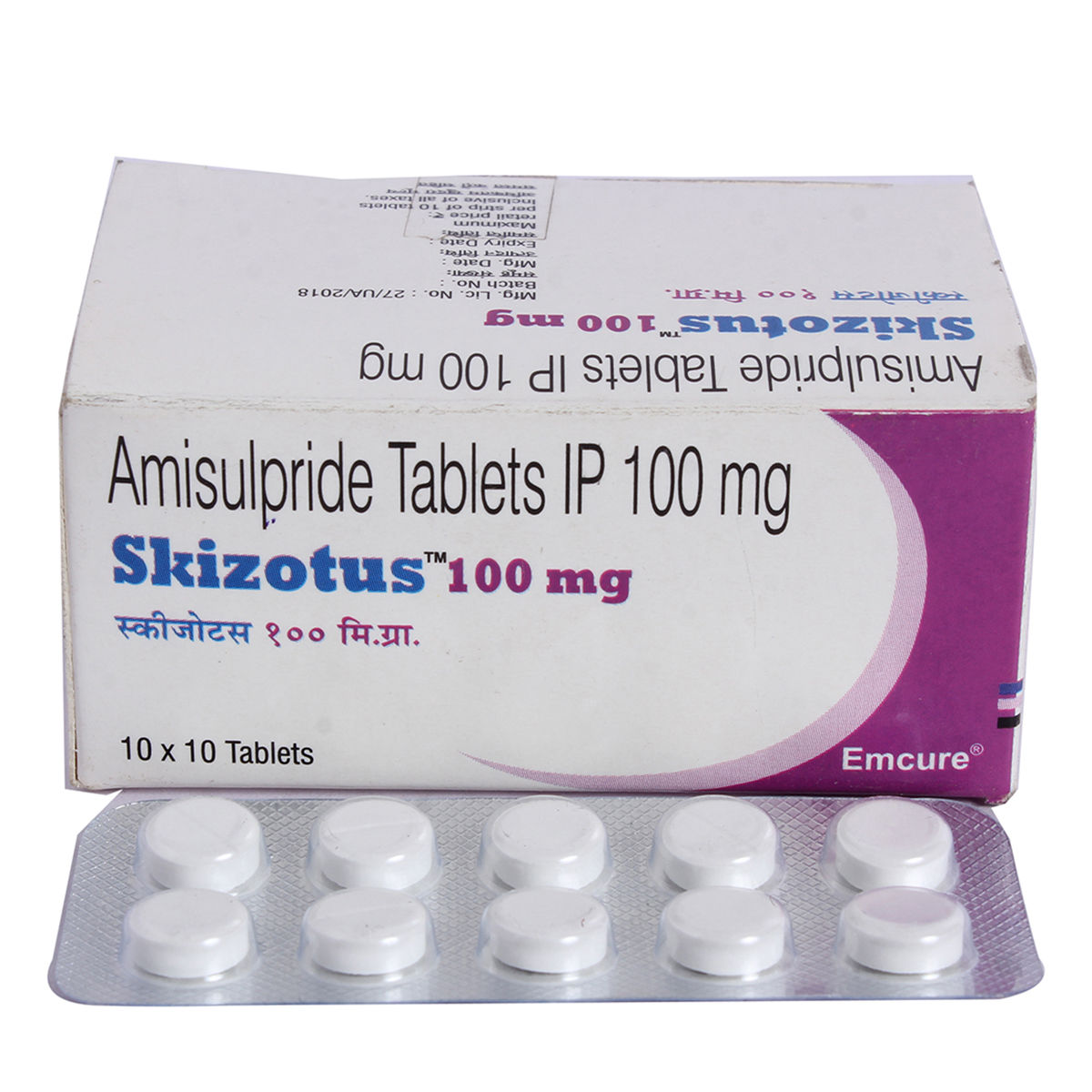 Skizotus-100mg Tablet 10's, Pack of 10 TabletS