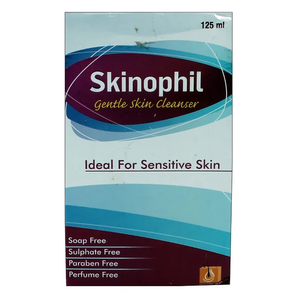 Skinophil Gentle Skin Cleanser 125 ml | For Sensitive Skin, Pack of 1 CLEANSER