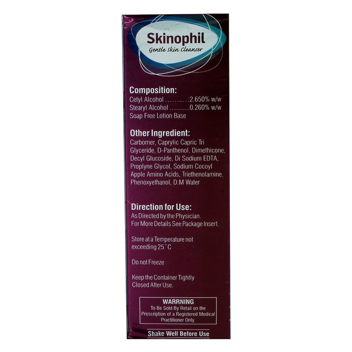 Skinophil Gentle Skin Cleanser 125 ml | For Sensitive Skin, Pack of 1 CLEANSER Skinophil Gentle Skin Cleanser 125 ml | For Sensitive Skin, Pack of 1 CLEANSER