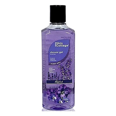 Skin Cottage Lavender Shower Gel 400 ml | With Lavender &amp; Vitamin E | Gently Cleanses &amp; Moisturises Skin | Protects Against Bacteria | Refreshing Lavender Fragrance | pH 5.5 | For All Skin Type, Pack of 1