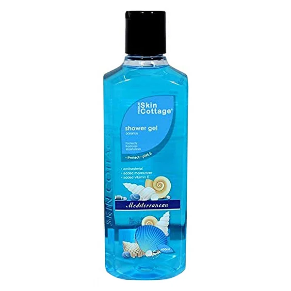 Skin Cottage Oceanus Shower Gel 400 ml | With Sea Minerals | Gently Cleanses, Protects &amp; Moisturises | Protects Against Bacteria | Aquatic Ocean Fragrance | pH 5.5, Pack of 1
