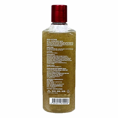 Skin Cottage Kiwi Gold Essence Bath+Scrub Body Bath 400 ml | Gently Cleanses, Moisturises, Pack of 1