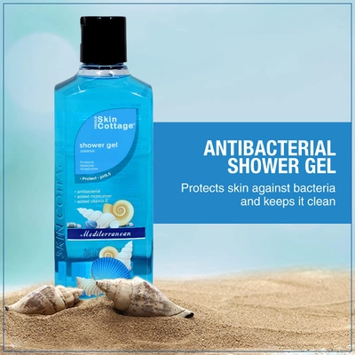 Skin Cottage Oceanus Shower Gel 400 ml | With Sea Minerals | Gently Cleanses, Protects &amp; Moisturises | Protects Against Bacteria | Aquatic Ocean Fragrance | pH 5.5, Pack of 1