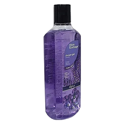 Skin Cottage Lavender Shower Gel 400 ml | With Lavender &amp; Vitamin E | Gently Cleanses &amp; Moisturises Skin | Protects Against Bacteria | Refreshing Lavender Fragrance | pH 5.5 | For All Skin Type, Pack of 1