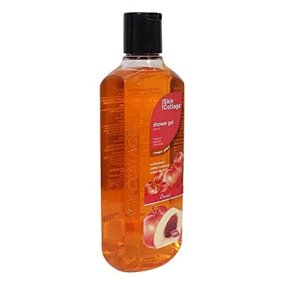 Skin Cottage Peach Shower Gel 400 ml | With Vitamin E &amp; Moisturzers | Gently Cleanses &amp; Moisturises Skin | Protects Against Bacteria | Refreshing Peach Fragrance | pH 5.5, Pack of 1