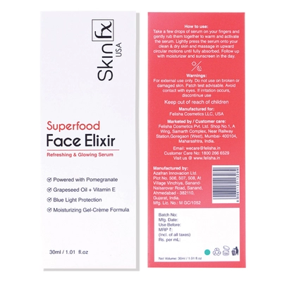 Skin Fx Face Elixir Refresh &amp; Glowing Serum, 30 ml, Pack of 1