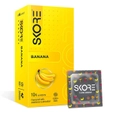 Skore Banana Flavour Condoms, 10 Count