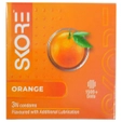 Skore Orange Flavour Condoms, 3 Count