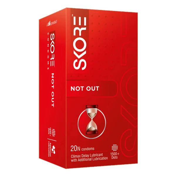 Skore NotOut Condoms, 20 Count, Pack of 1