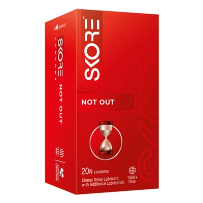 Skore NotOut Condoms, 20 Count, Pack of 1