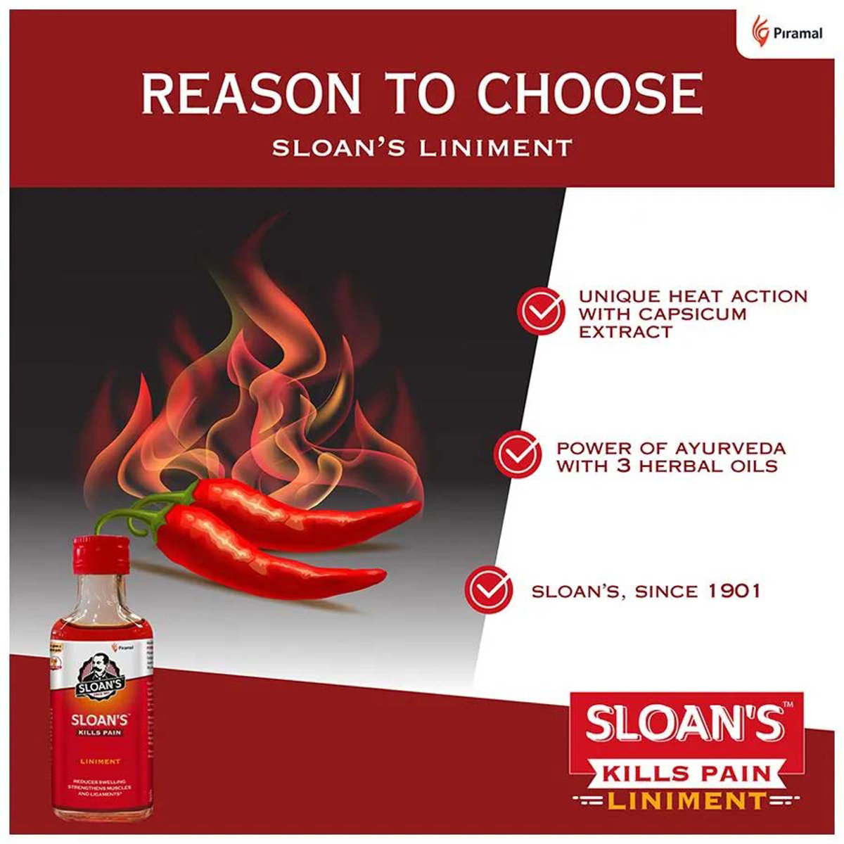 Sloans Liniment Oil, 71 ml, Pack of 1 Sloans Liniment Oil, 71 ml, Pack of 1