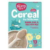 Slurrp Farm Banana, Ragi &amp; Rice with Milk Baby Cereal, 200 gm, Pack of 1