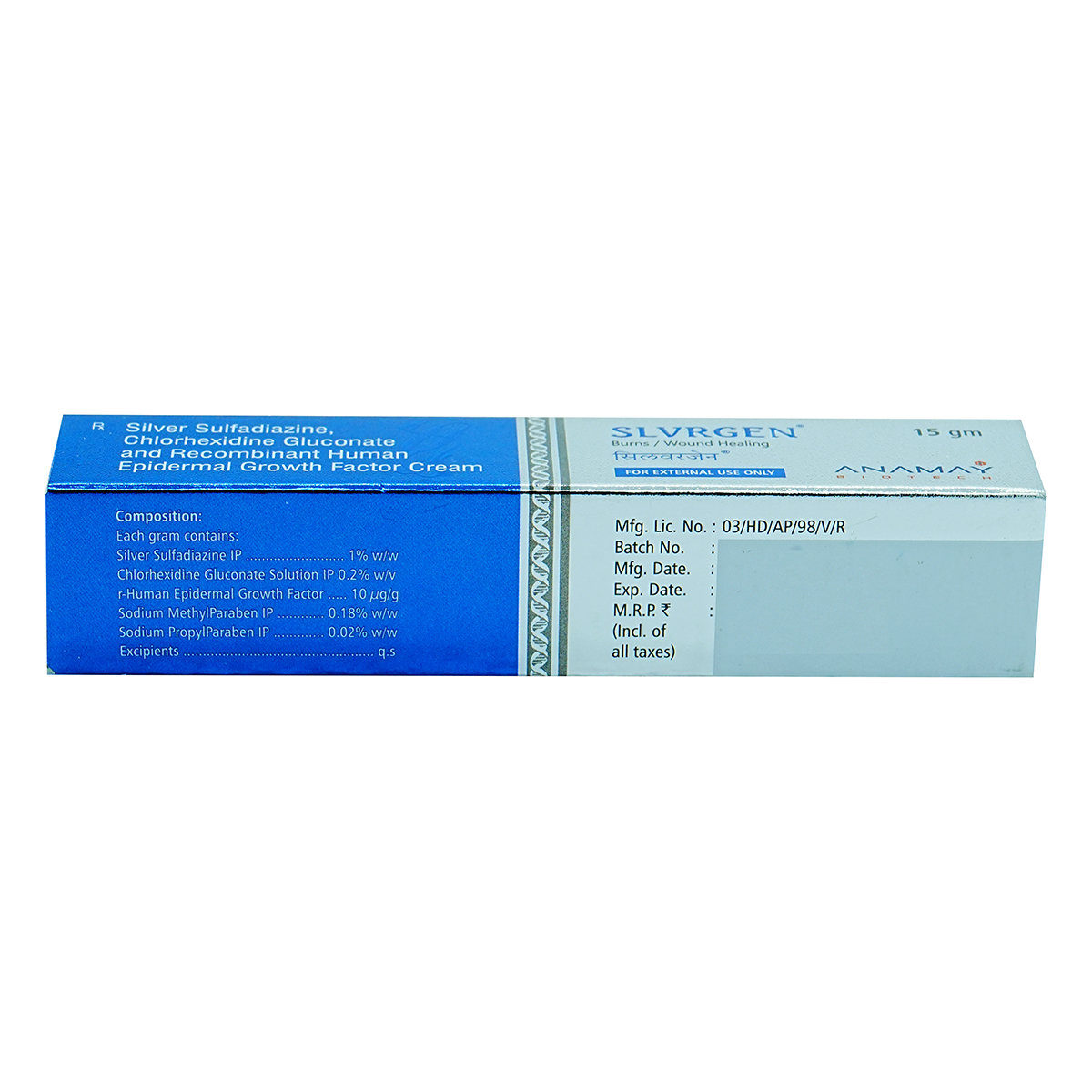 Slvrgen Cream 15 gm, Pack of 1 Slvrgen Cream 15 gm, Pack of 1
