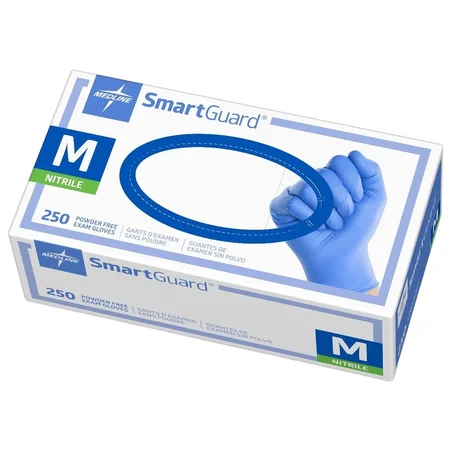 Smartguard P/F Nitrile Exam Gloves Small, 100 Count