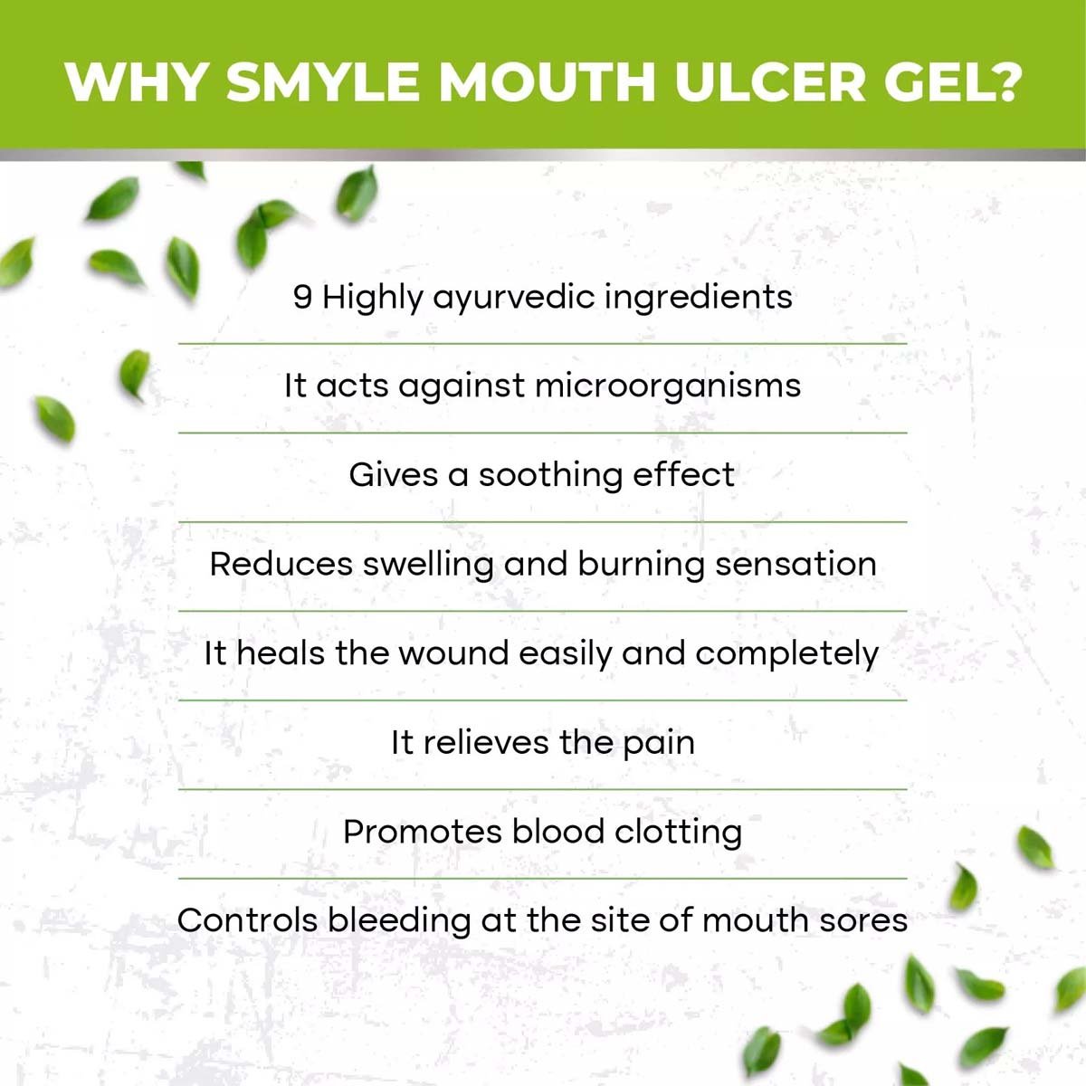 Smyle Mouth Ulcer Gel, 10 gm, Pack of 1 Smyle Mouth Ulcer Gel, 10 gm, Pack of 1