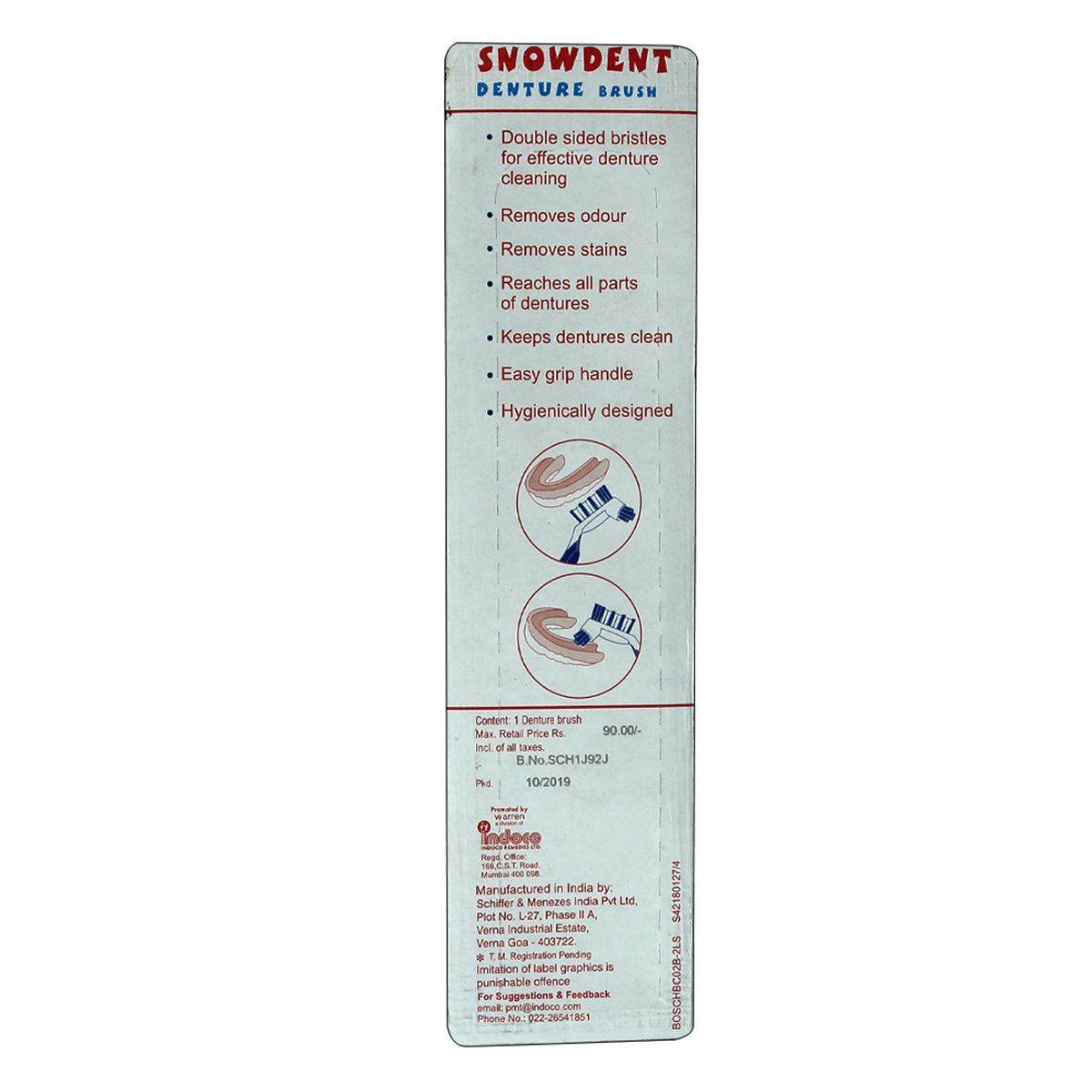 Snowdent Denture Brush Price, Uses, Side Effects, Composition Apollo