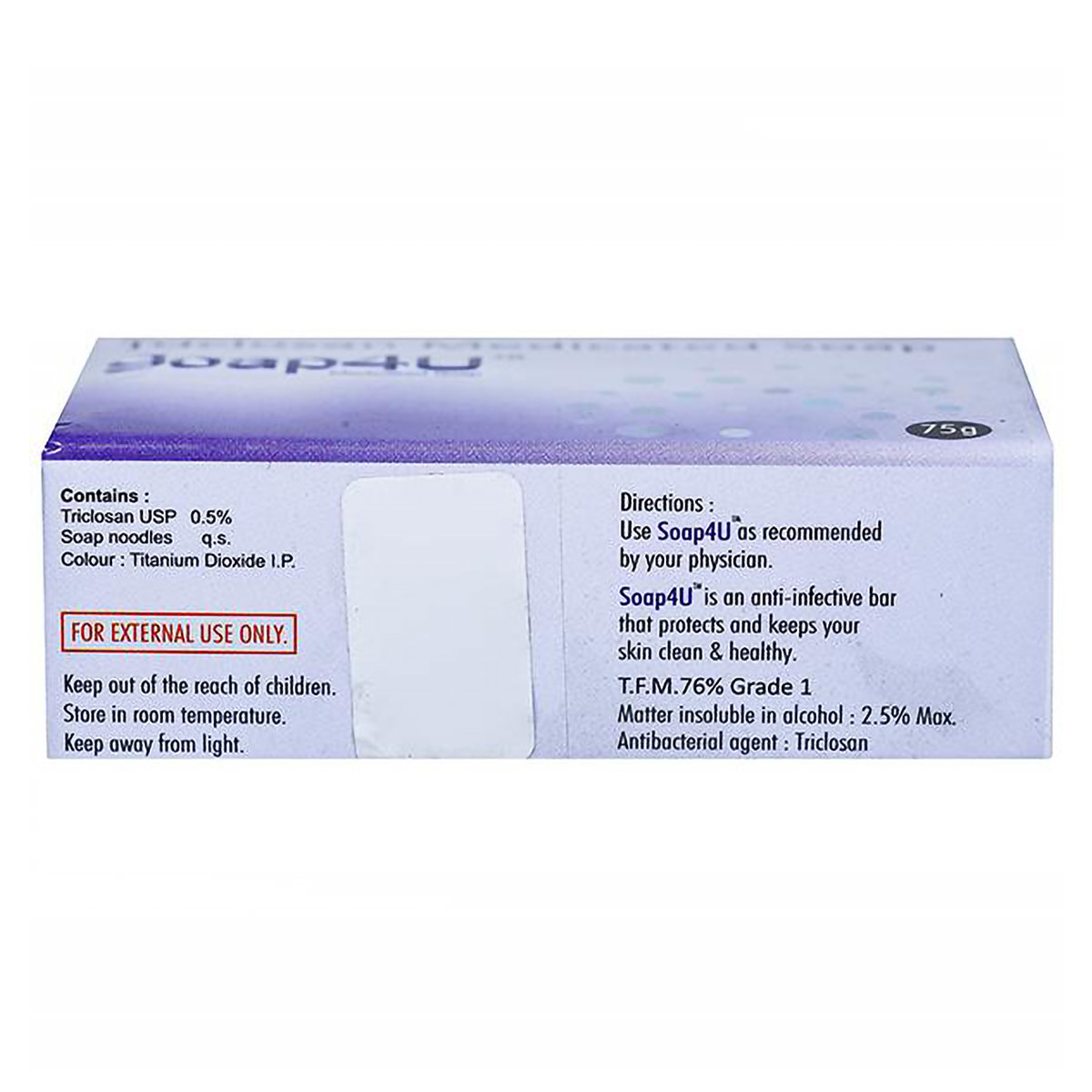 Soap4U 0.5% Soap 75 gm, Pack of 1 SOAP Soap4U 0.5% Soap 75 gm, Pack of 1 SOAP