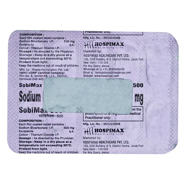 Sobimax 500Mg Tablet 10'S