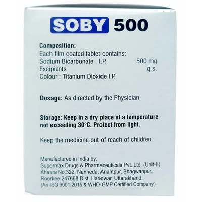 Soby 500 Tablet 10's, Pack of 10 TabletS