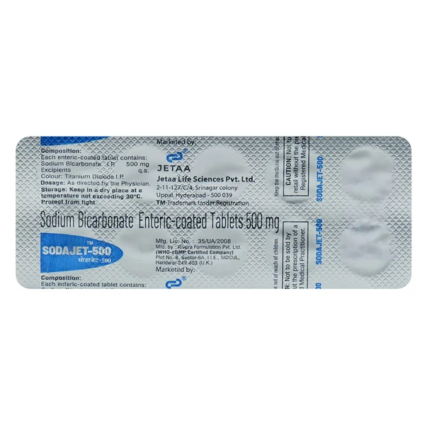 Sodajet 500 mg Tablet 10's