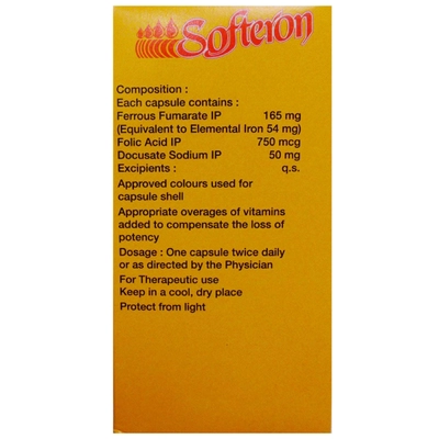 Softeron Capsule 15's, Pack of 15 CapsuleS