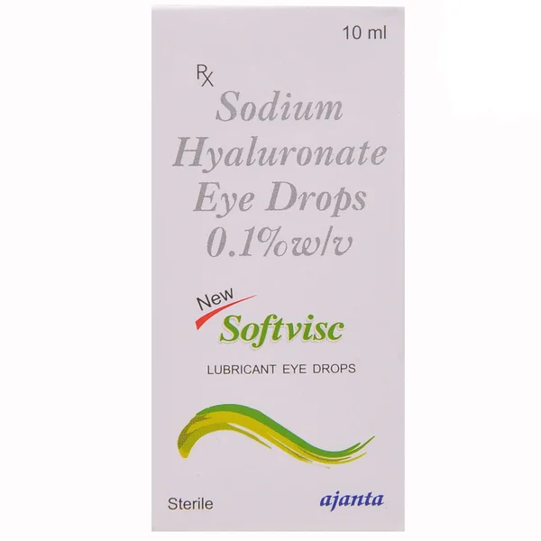 New Softvisc Lubricant Eye Drops 10 ml, Pack of 1 Eye Drops