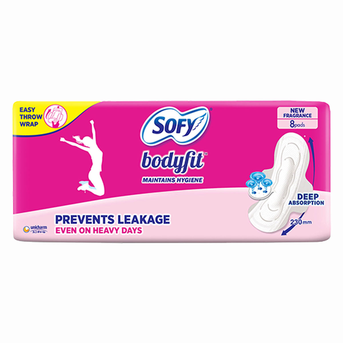 Buy Sofy Bodyfit Sanitary Pads Regular, 8 Count Online