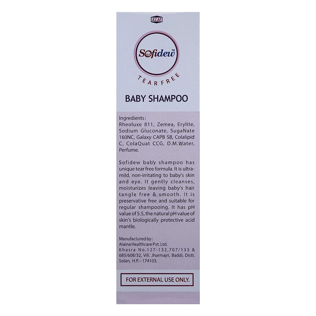 Sofidew Baby Shampoo, 75 ml, Pack of 1 Sofidew Baby Shampoo, 75 ml, Pack of 1