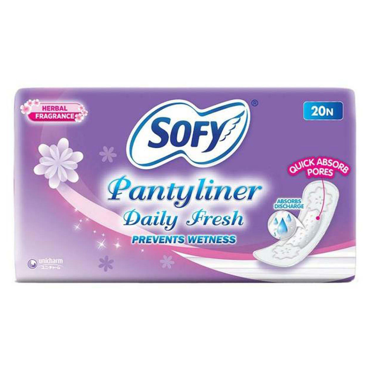 Buy Sofy Daily Fresh Pantyliner, 20 Count Online