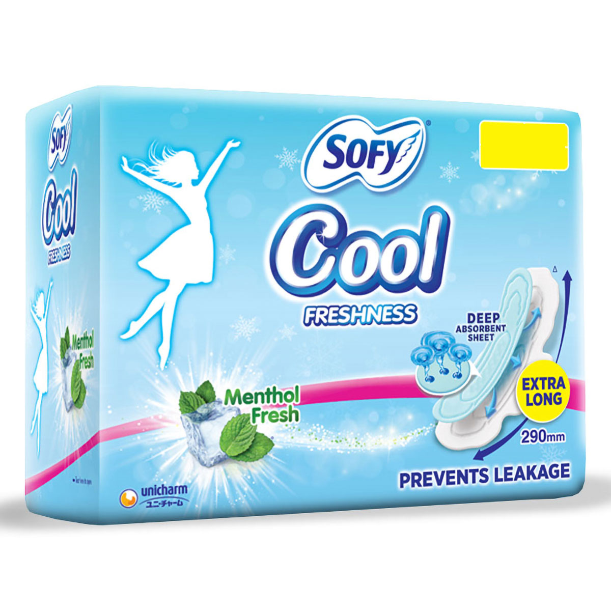 Sofy Cool Freshness Sanitary Pads XL, 7 Count, Pack of 1 Sofy Cool Freshness Sanitary Pads XL, 7 Count, Pack of 1