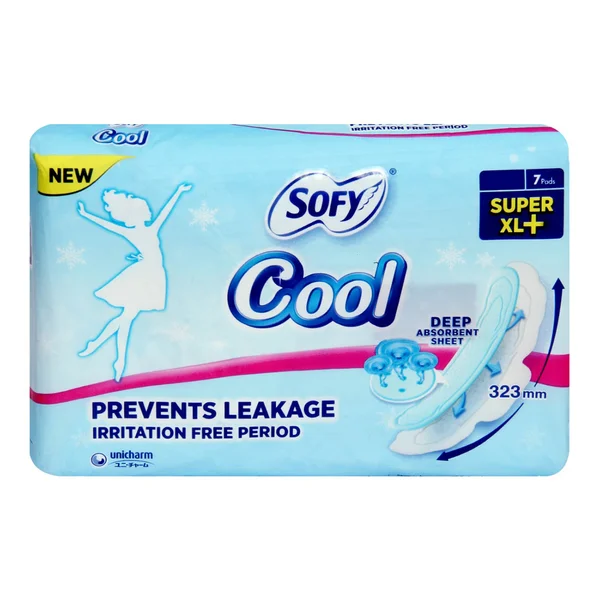 Sofy Cool Super Sanitary Pads XL+, 7 Count